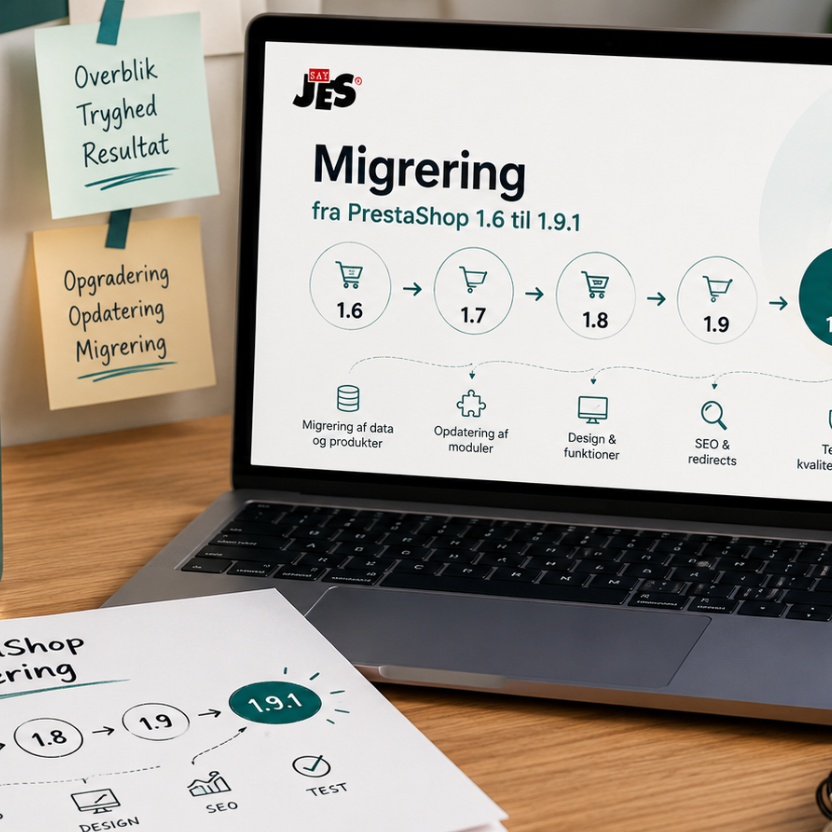 Migrering af webshop - når PrestaShop skal opdateres uden at ødelægge det hele